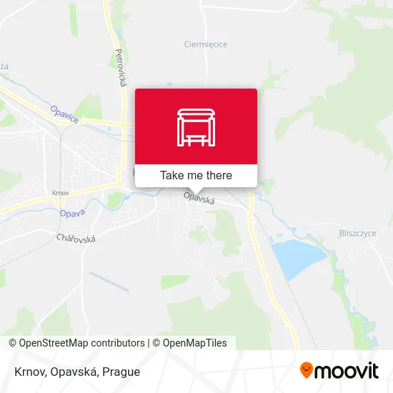 Карта Krnov, Opavská