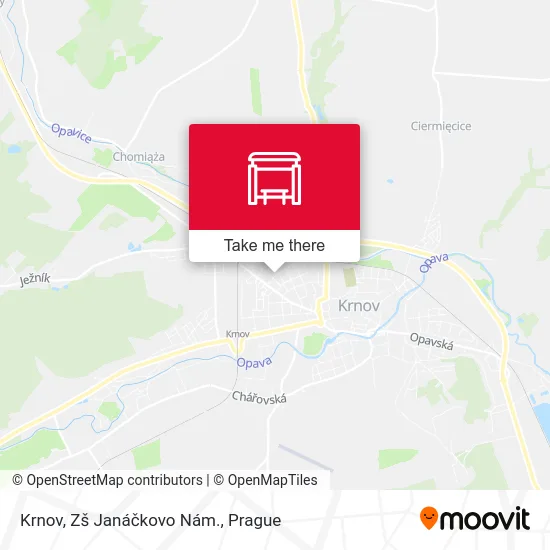 Карта Krnov, Zš Janáčkovo Nám.