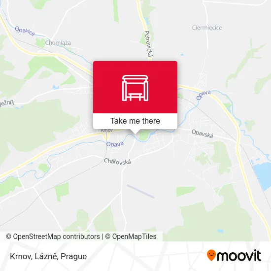 Карта Krnov, Lázně