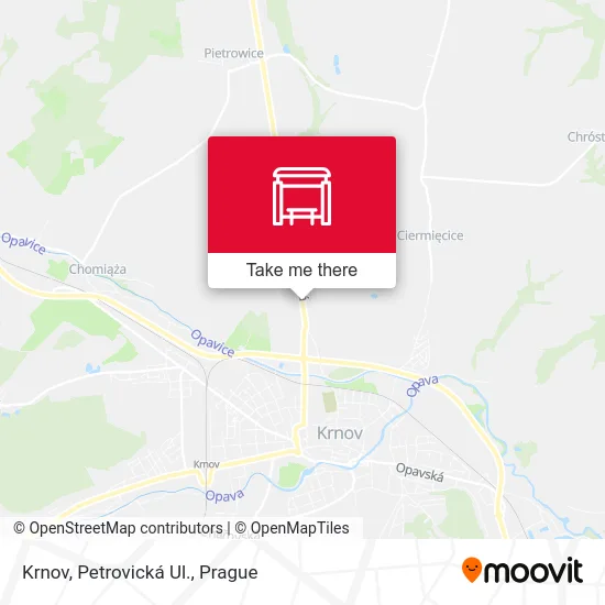 Карта Krnov, Petrovická Ul.
