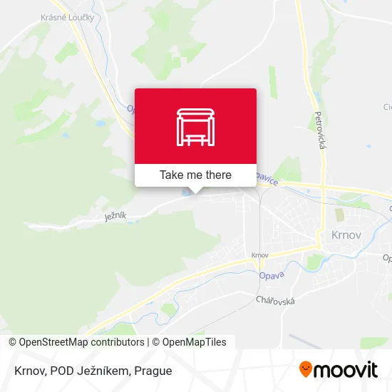 Карта Krnov, POD Ježníkem