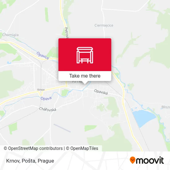 Карта Krnov, Pošta