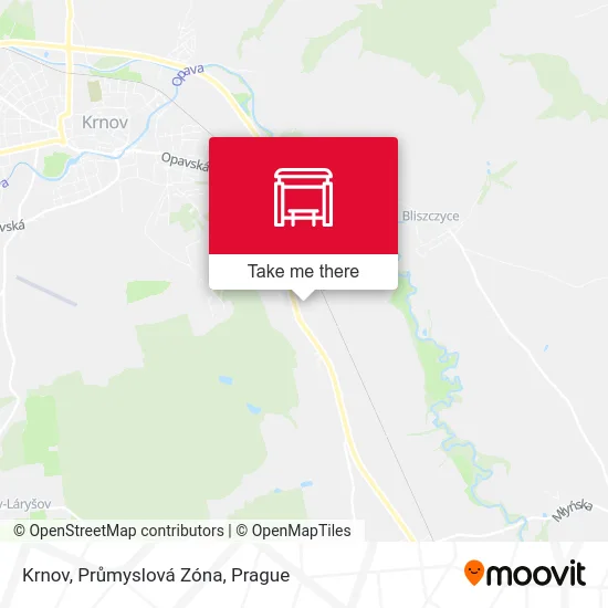 Карта Krnov, Průmyslová Zóna