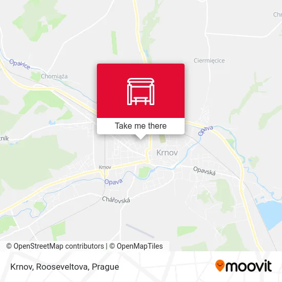 Карта Krnov, Rooseveltova