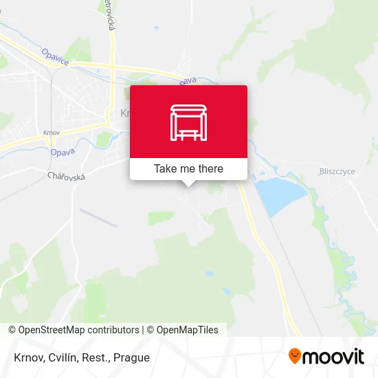 Карта Krnov, Cvilín, Rest.