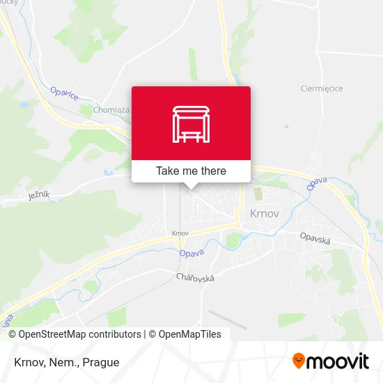Карта Krnov, Nem.