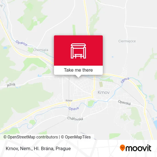 Карта Krnov, Nem., Hl. Brána