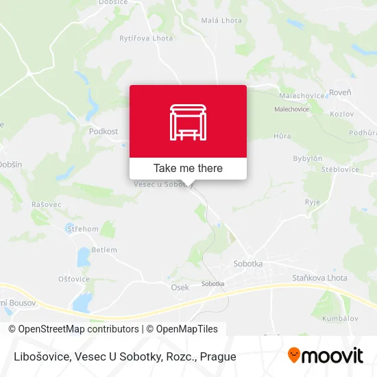 Libošovice, Vesec U Sobotky, Rozc. map