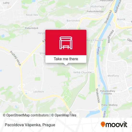 Карта Pacoldova Vápenka