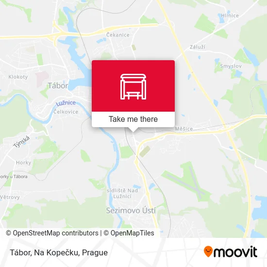Карта Tábor, Na Kopečku