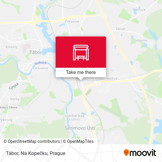 Карта Tábor, Na Kopečku