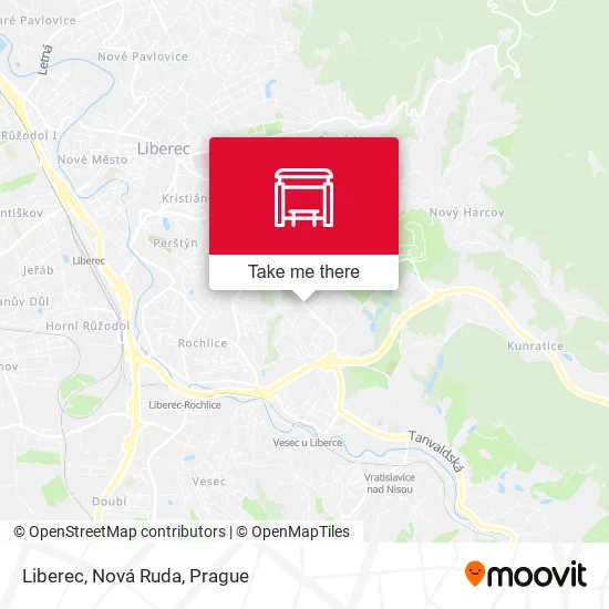 Карта Liberec, Nová Ruda