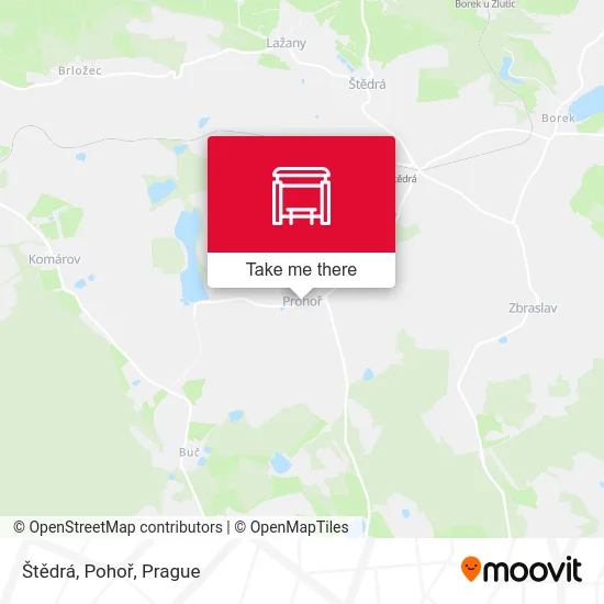 Карта Štědrá, Pohoř
