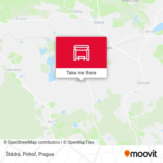 Карта Štědrá, Pohoř