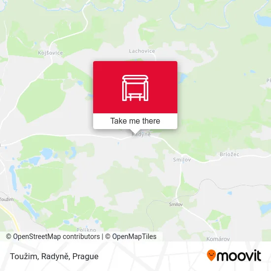 Карта Toužim, Radyně