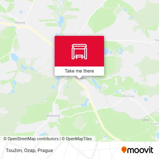 Карта Toužim, Ozap