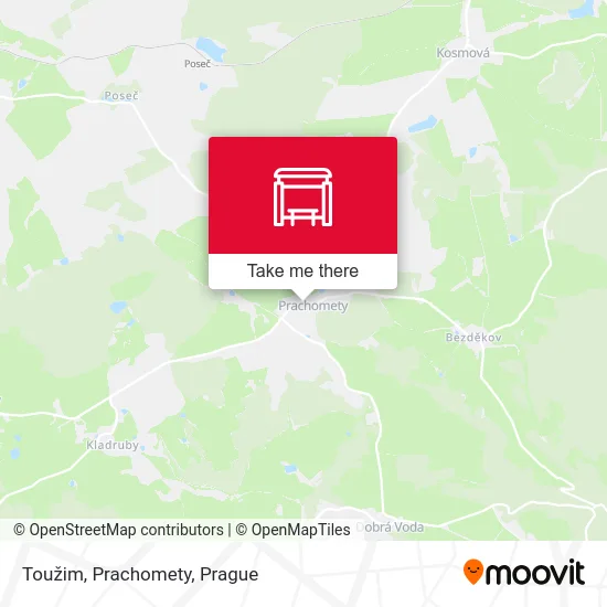 Карта Toužim, Prachomety