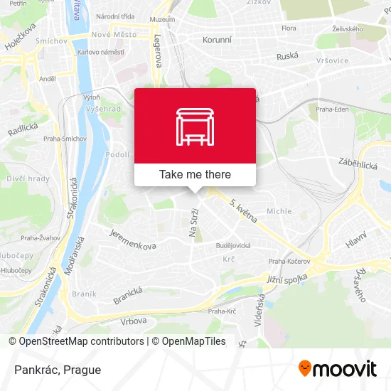Pankrác map