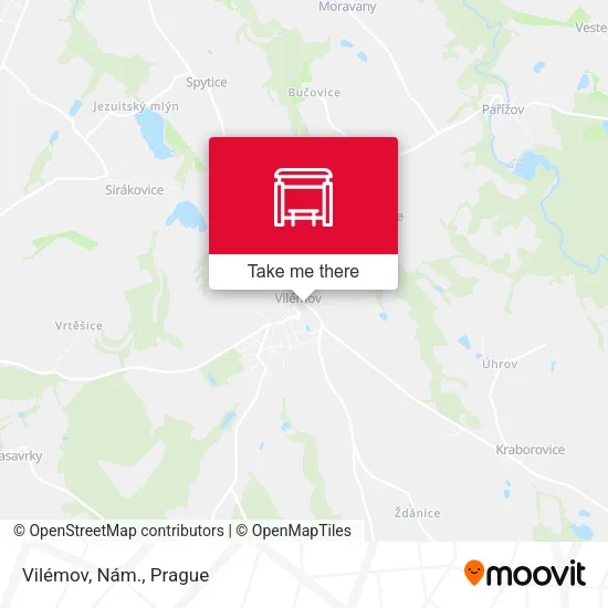 Карта Vilémov, Nám.