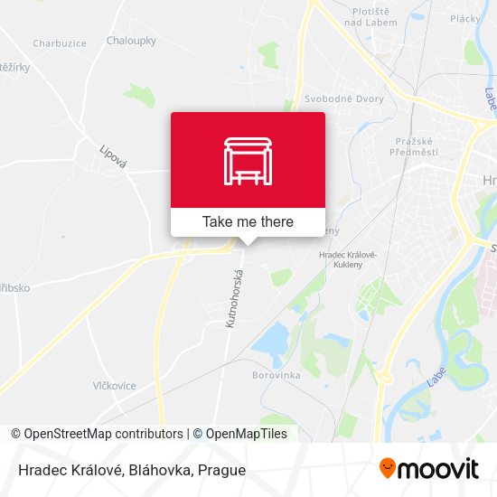 Карта Hradec Králové, Bláhovka