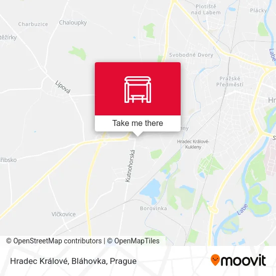 Карта Hradec Králové, Bláhovka