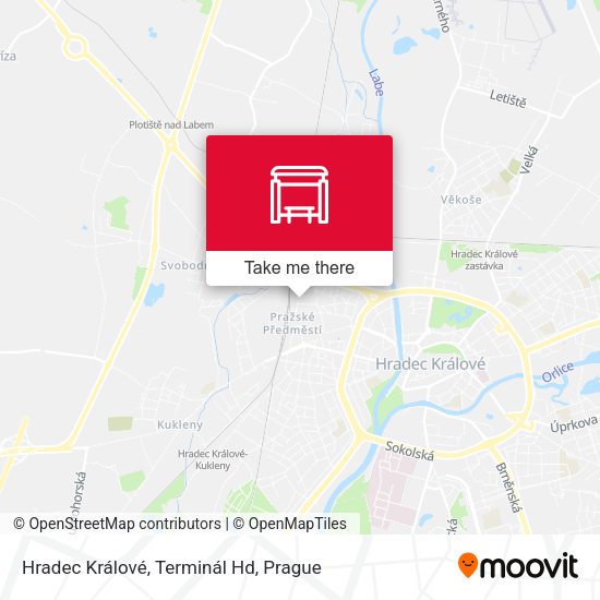 Карта Hradec Králové, Terminál Hd