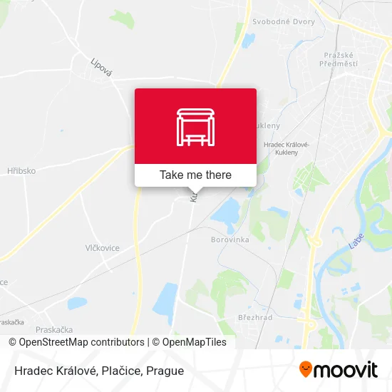 Карта Hradec Králové, Plačice