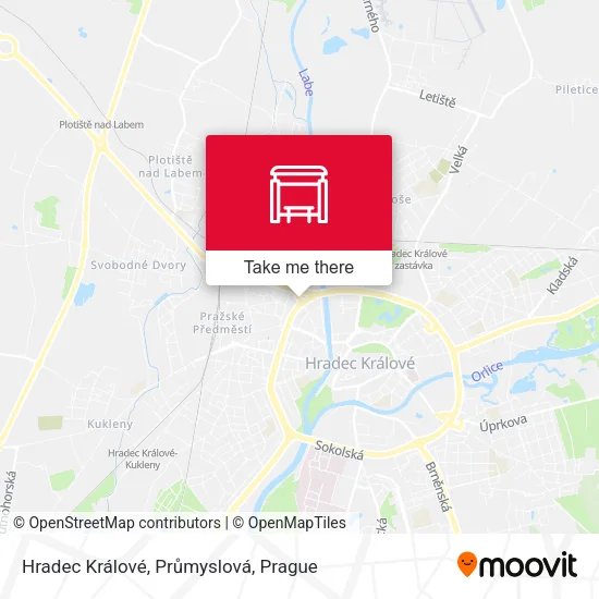 Карта Hradec Králové, Průmyslová