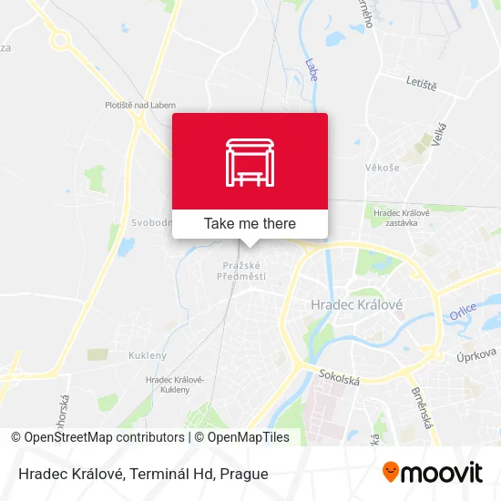 Карта Hradec Králové, Terminál Hd