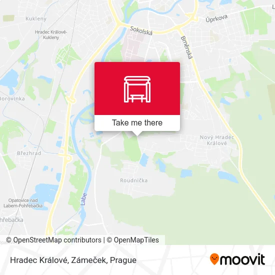 Карта Hradec Králové, Zámeček