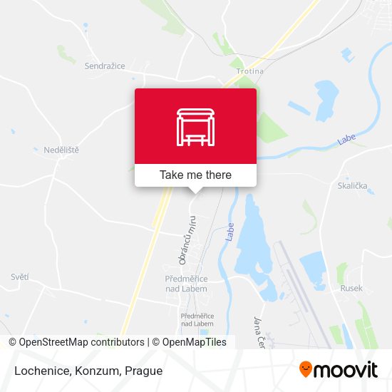 Карта Lochenice, Konzum