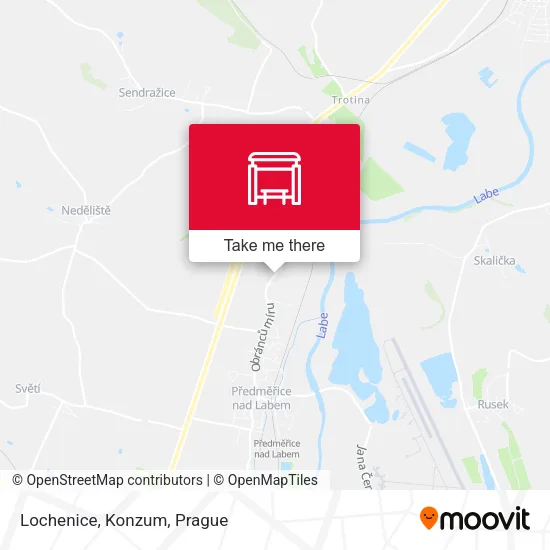 Карта Lochenice, Konzum