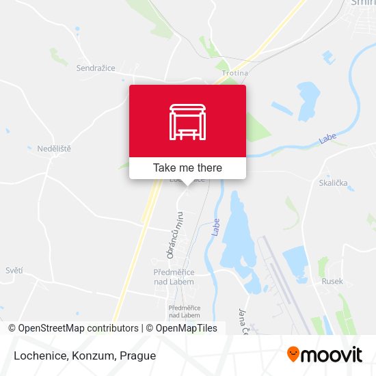 Карта Lochenice, Konzum