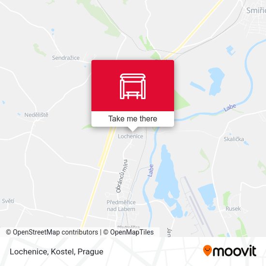 Карта Lochenice, Kostel