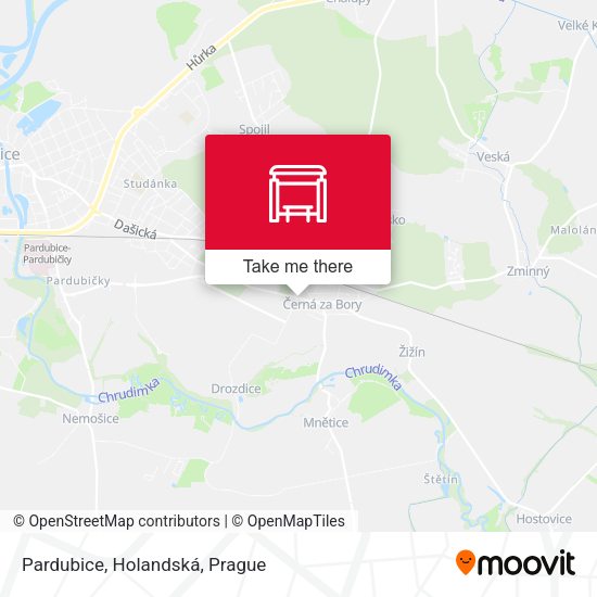 Карта Pardubice, Holandská