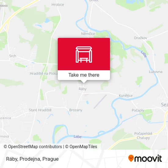 Карта Ráby, Prodejna