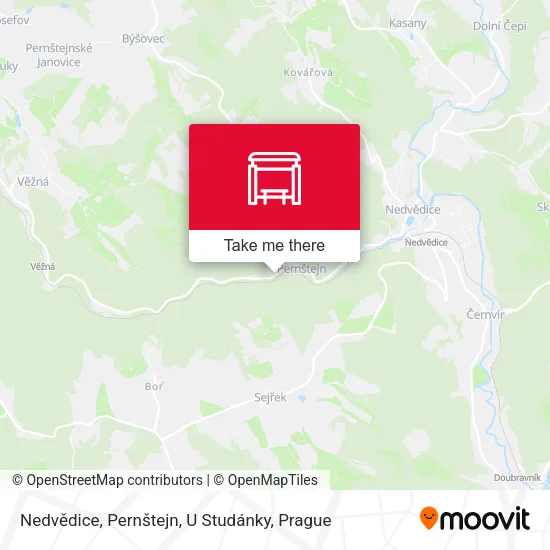 Карта Nedvědice, Pernštejn, U Studánky