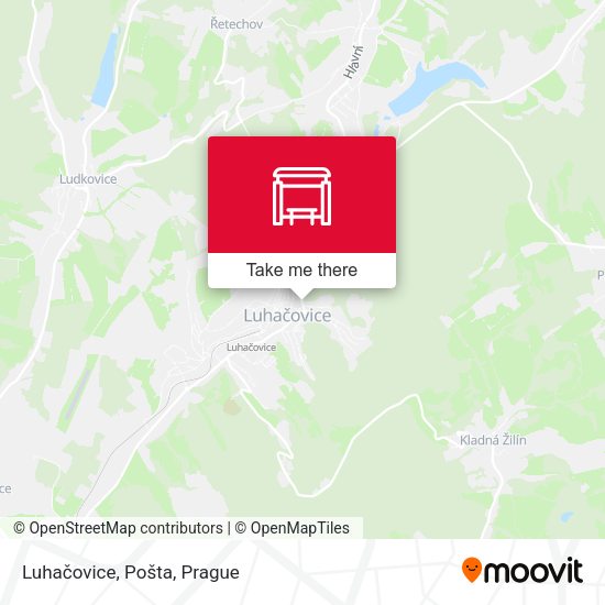 Карта Luhačovice, Pošta