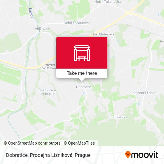 Карта Dobratice, Prodejna Lisniková