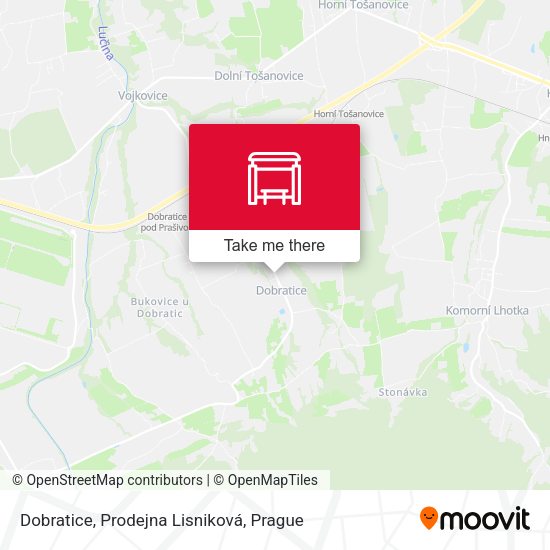 Карта Dobratice, Prodejna Lisniková