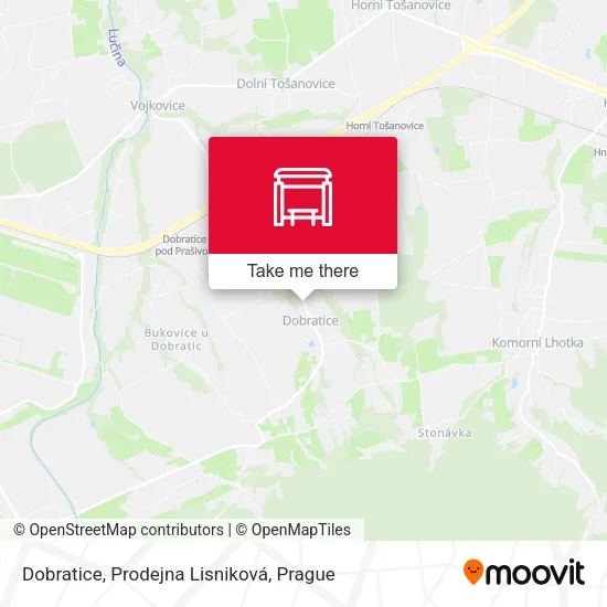Карта Dobratice, Prodejna Lisniková