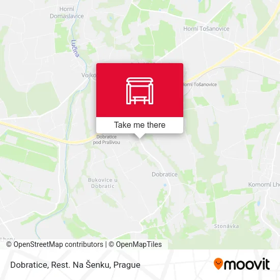 Карта Dobratice, Rest. Na Šenku