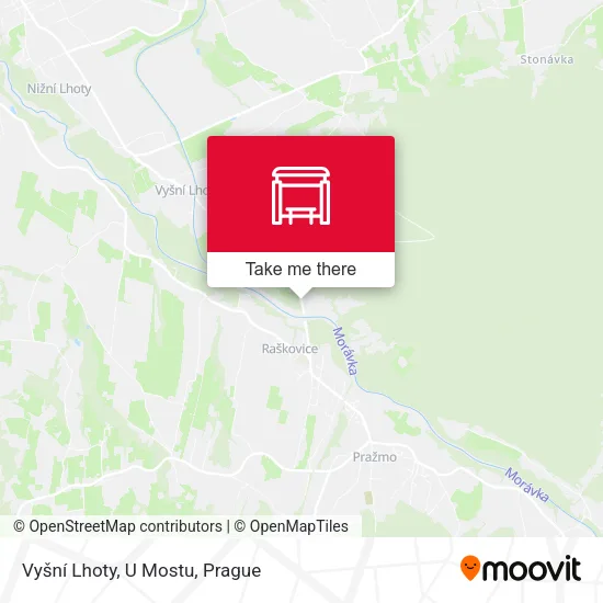 Карта Vyšní Lhoty, U Mostu