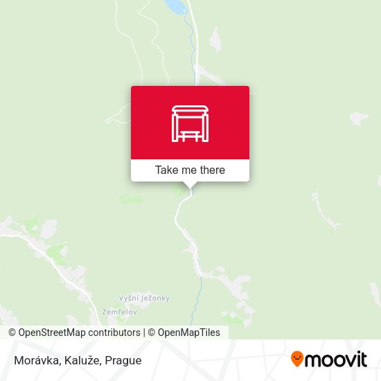 Карта Morávka, Kaluže