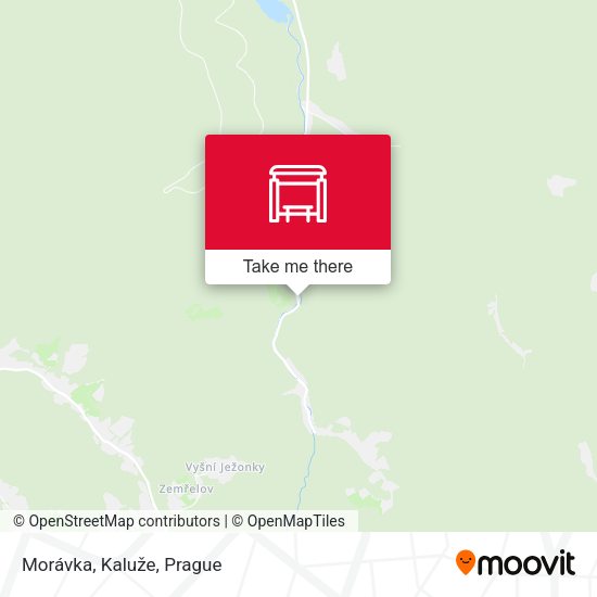 Карта Morávka, Kaluže