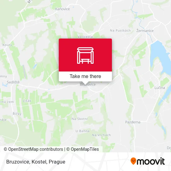 Карта Bruzovice, Kostel