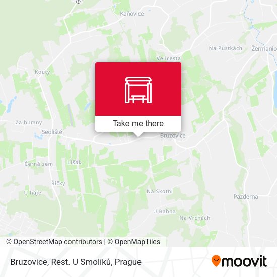 Карта Bruzovice, Rest. U Smolíků