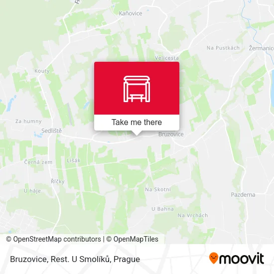 Карта Bruzovice, Rest. U Smolíků