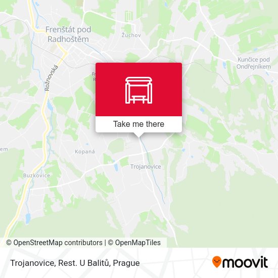 Карта Trojanovice, Rest. U Balitů