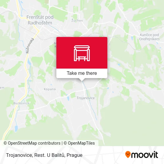 Карта Trojanovice, Rest. U Balitů